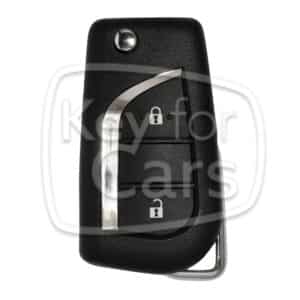 Toyota 2 knops Klap Afstandsbediening Behuizing - CR1632 Batterij - VA2