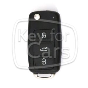Skoda UDS 3 knops klapsleutel ID48 433mhz OEM 3T0837202H
